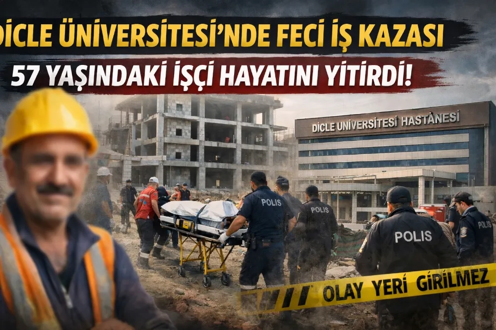 Dicle Üniversitesi Kampüsünde Acı Olay : İşçi Hayatını Kaybetti